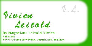 vivien leitold business card